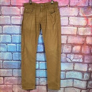 J.Crew 484 Slim Tan Corduroy Pants Men’s W28 L32 Stretch Cotton